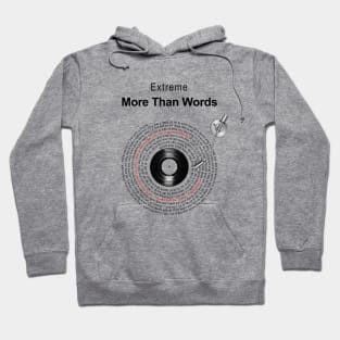 MORE THAN WORDS LYRICS ILLUSTRATIONS Hoodie